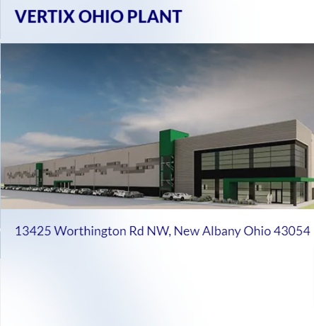 Vertix Ohio Plant